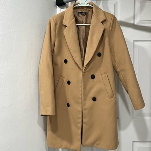 Double Breasted Wool Look Coat